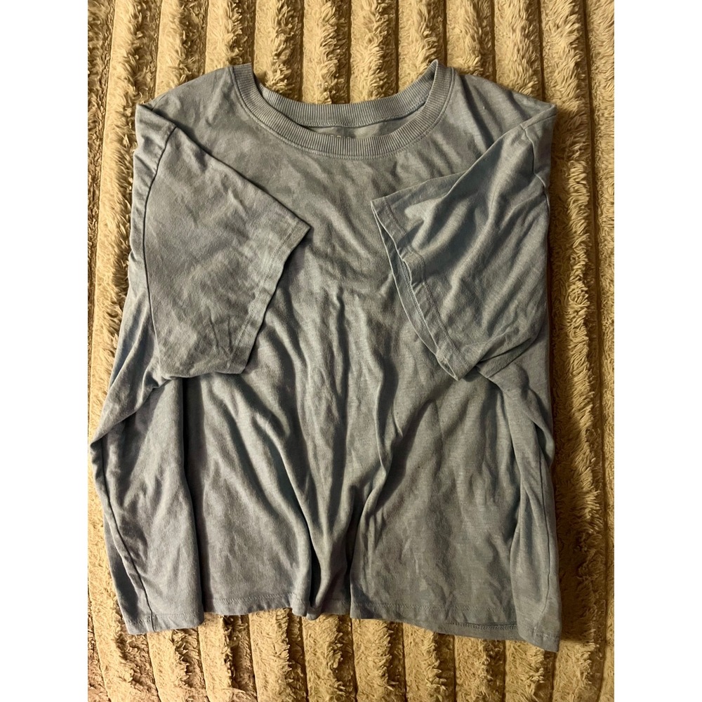 Torrid Womens Relaxed Fit Short Sleeve Crew Neck T-Shirt Light Blue Size 2, 2x